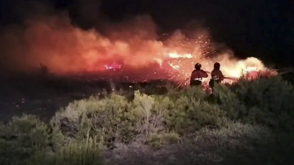 Incendio en Brañuelas (León)