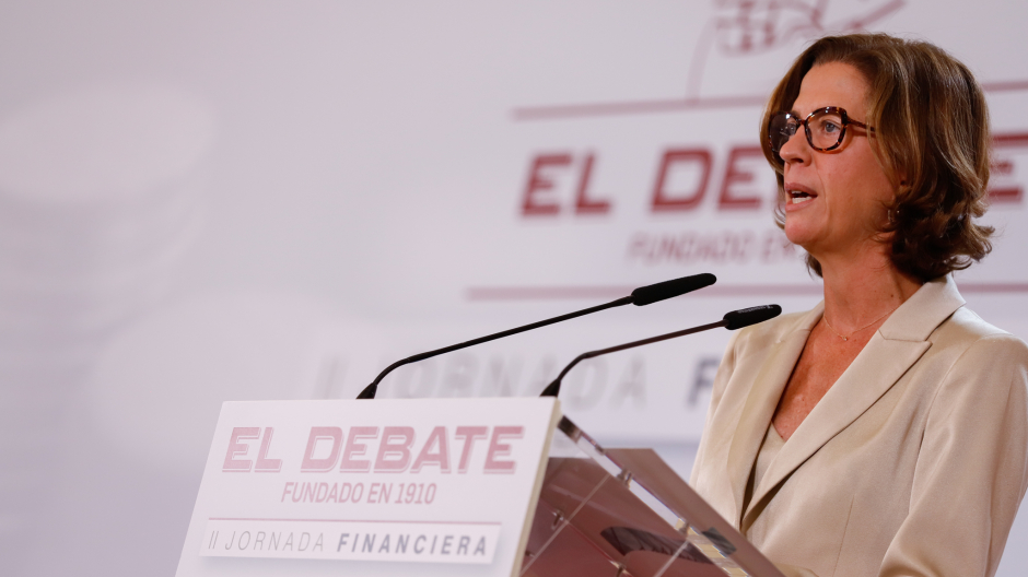 Alejandra Kindelán, durante la inauguración de la II Jornada Financiera de El Debate