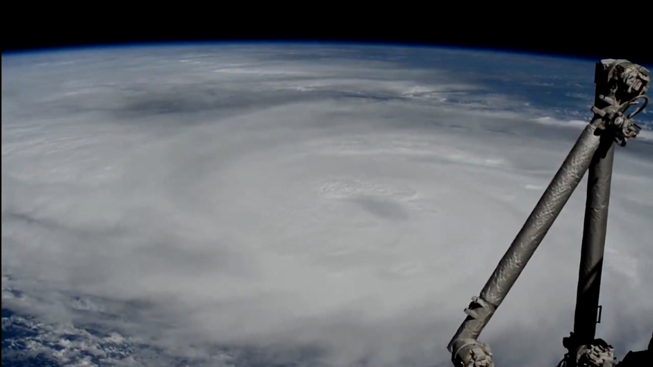 Huracán Helene desde el espacio