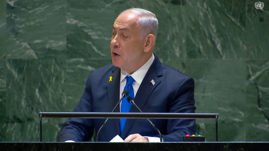 Sesión de la ONU con la intervención del presidente de Israel, Benjamin Netanyahu