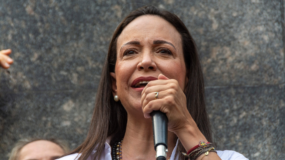 La líder opositora de Venezuela, María Corina Machado