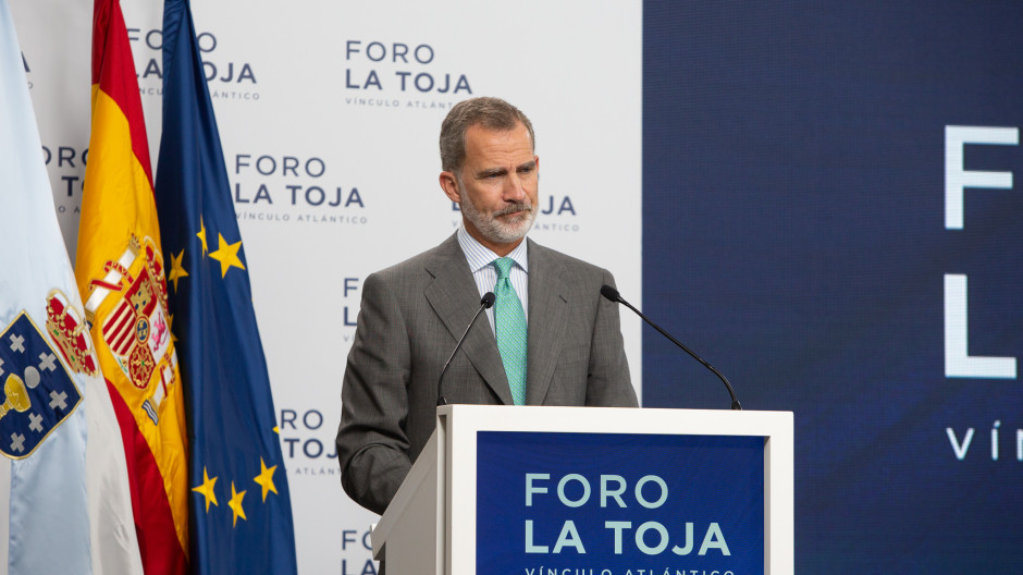 El Rey Felipe VI inaugura la sexta edición del Foro La Toja