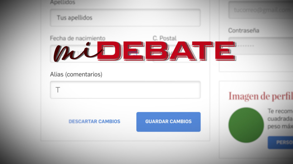 Así será tu zona privada en Mi Debate: ¿Puedo tener un alias?