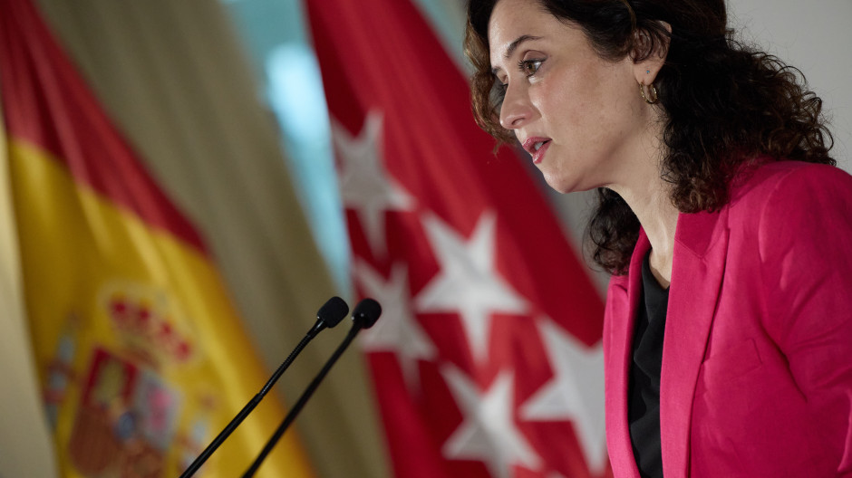 La presidenta de la Comunidad de Madrid, Isabel Díaz Ayuso