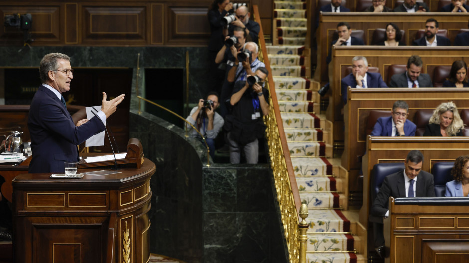 Un momento del debate hoy en el Congreso de los Diputados