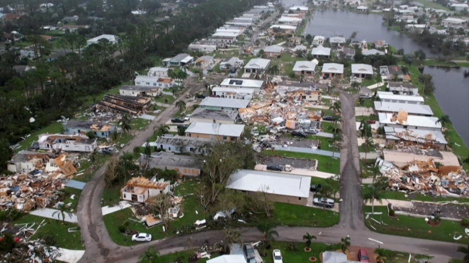 El paso del huracán Milton por Florida