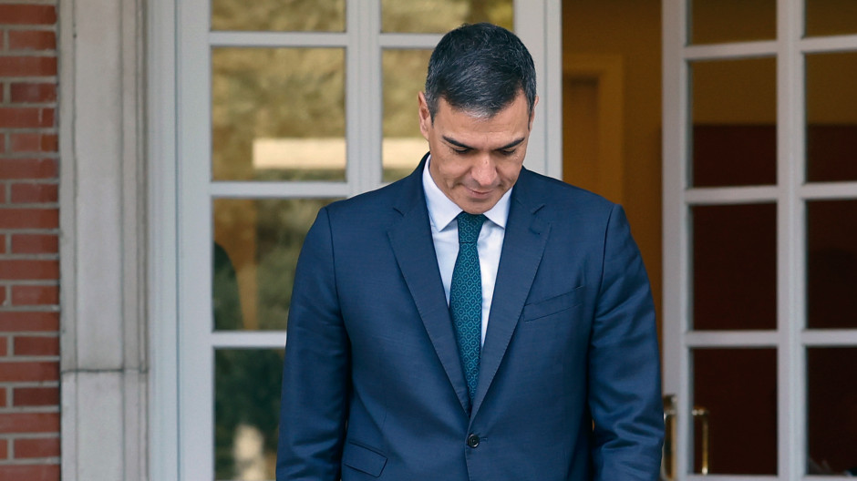 El presidente del Gobierno, Pedro Sánchez