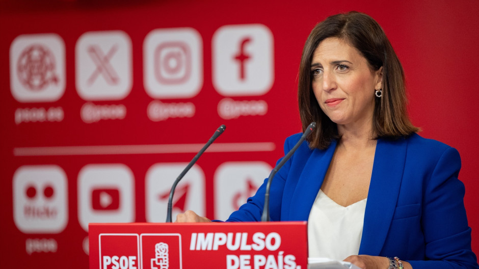 La portavoz del PSOE, Esther Peña