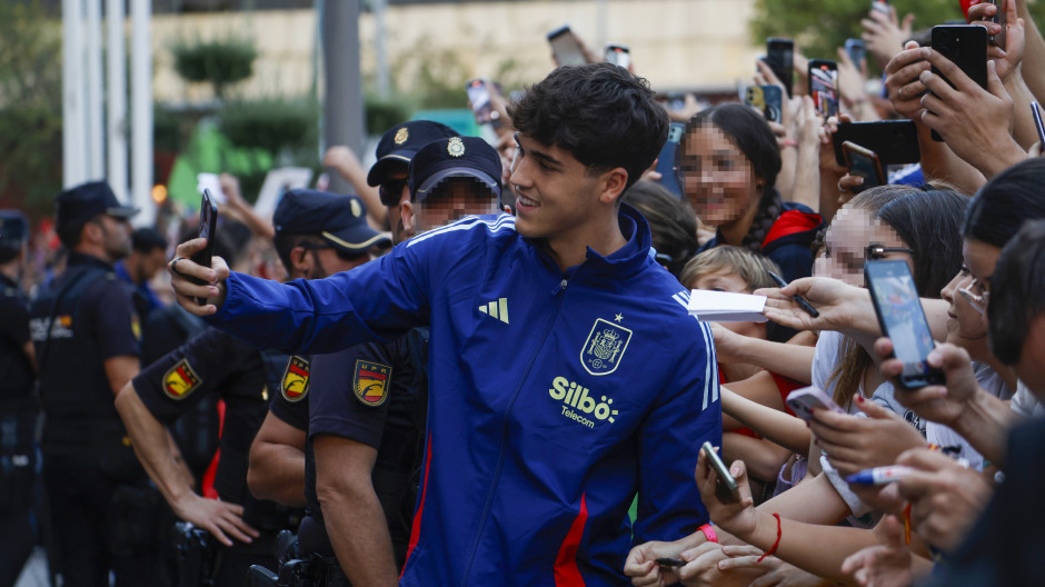 Jugadores de la selección española de fútbol en Córdoba