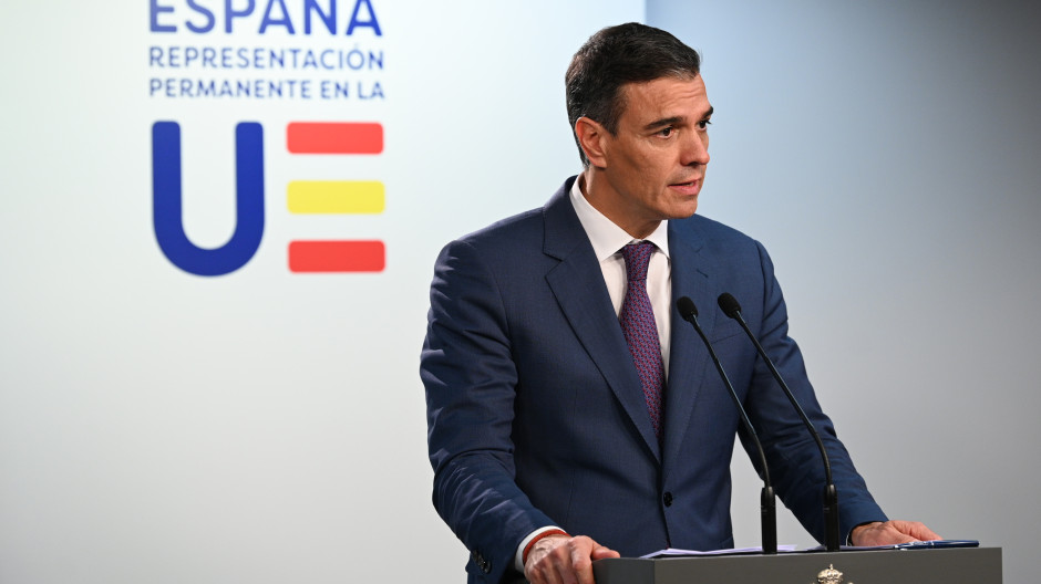 El presidente del Gobierno, Pedro Sánchez