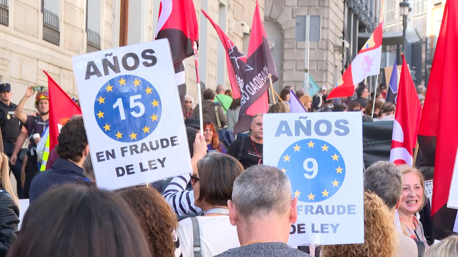 Una protesta en Madrid pide atajar la temporalidad en el empleo público