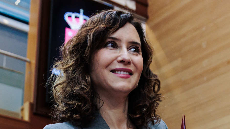 La presidenta de la Comunidad de Madrid, Isabel Díaz Ayuso