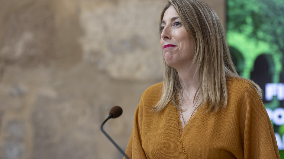 La presidenta de la Junta de Extremadura, María Guardiola