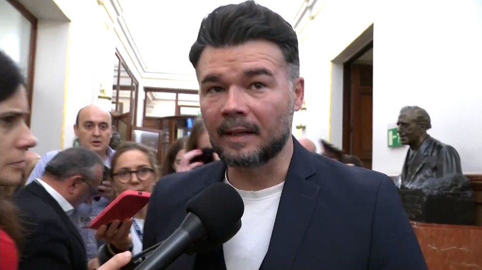 Rufián se desmarca del buen tono solidario ante la tragedia con unas lamentables declaraciones