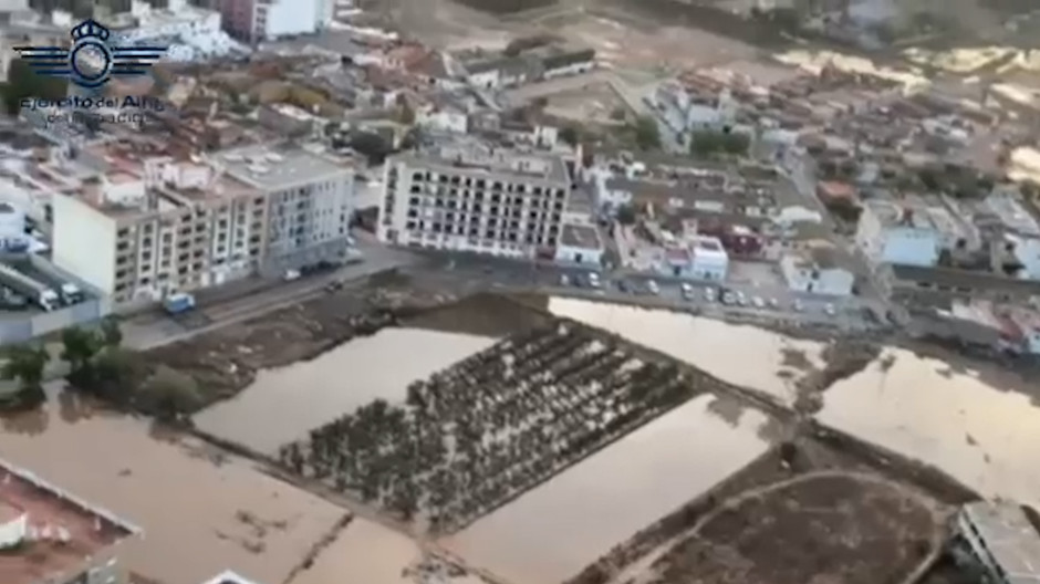 Imágenes aéreas del Ejército del Aire