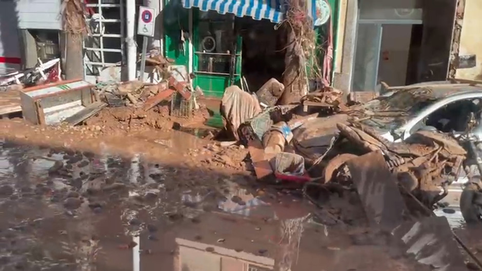 La destrucción en muchas zonas de Valencia sigue siendo total cuatro días después de la DANA