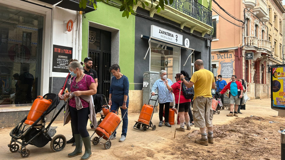 Benetúser (Valencia) azotada por la DANA