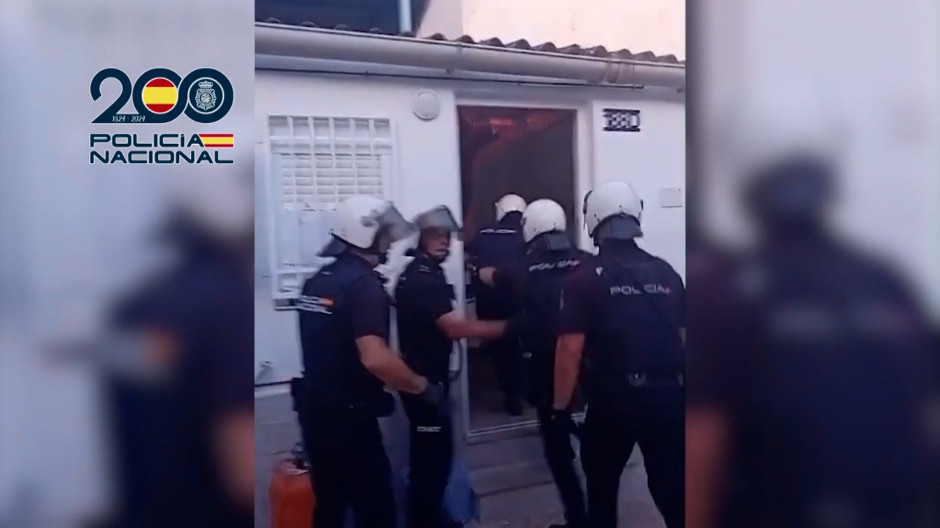 Operación policial en Lorca (Murcia)