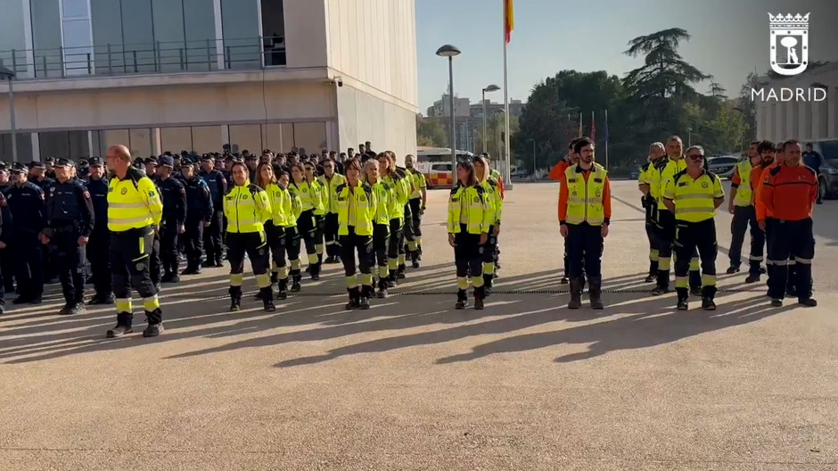 Primer contingente del SAMUR mandado desde Madrid