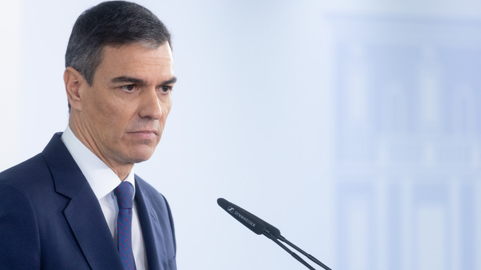 El presidente del Gobierno, Pedro Sánchez