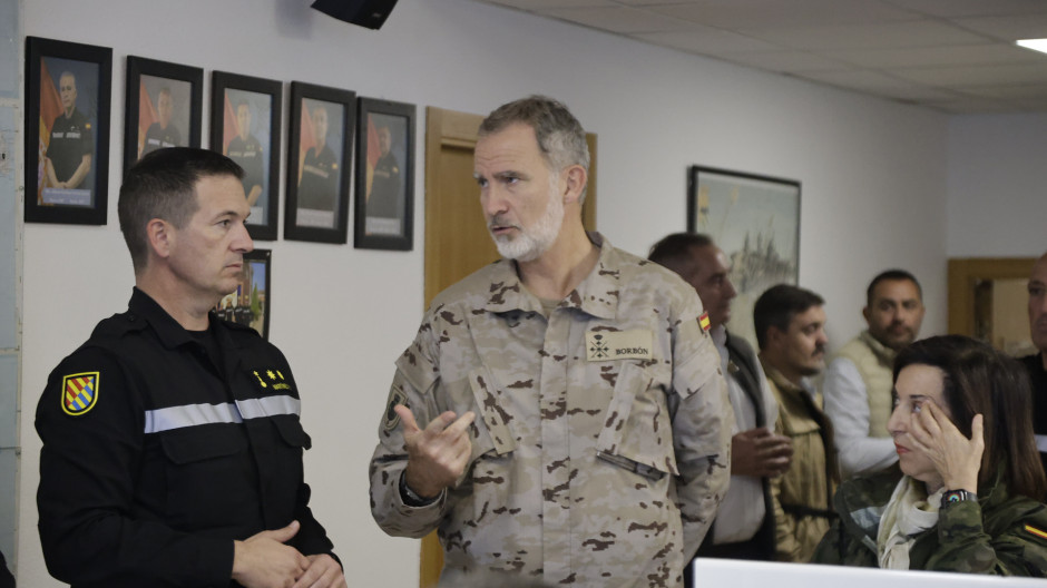 Felipe VI visita la Base Militar Jaume I de Bétera (Valencia)