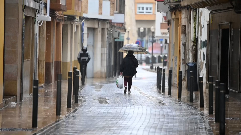 Lluvia en Benicarló (Castellón)