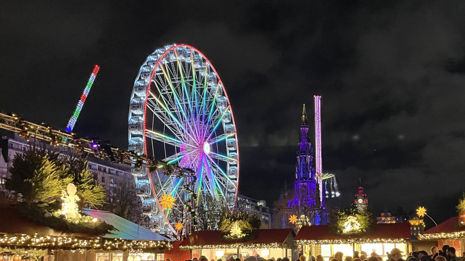 Mercado navideño de Edimburgo