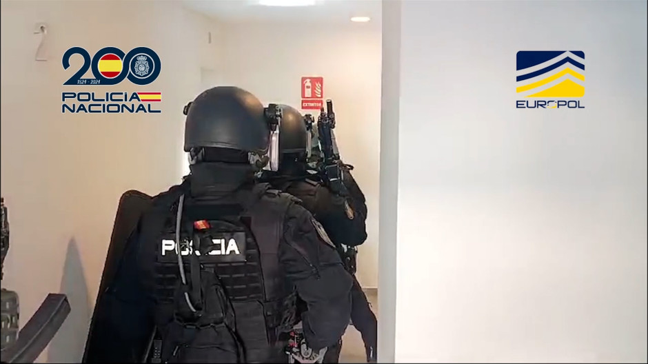 Momento de la detención de los cabecillas de la organización