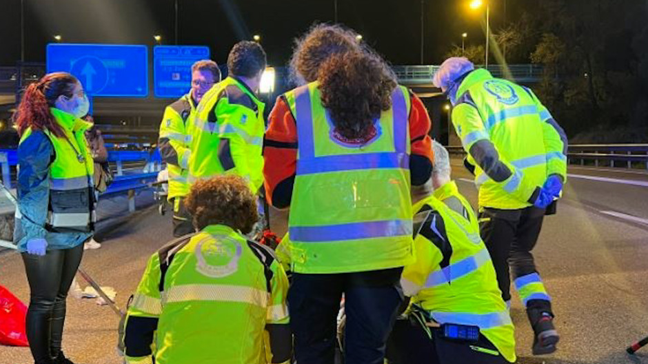 Equipo de emergencias en Madrid