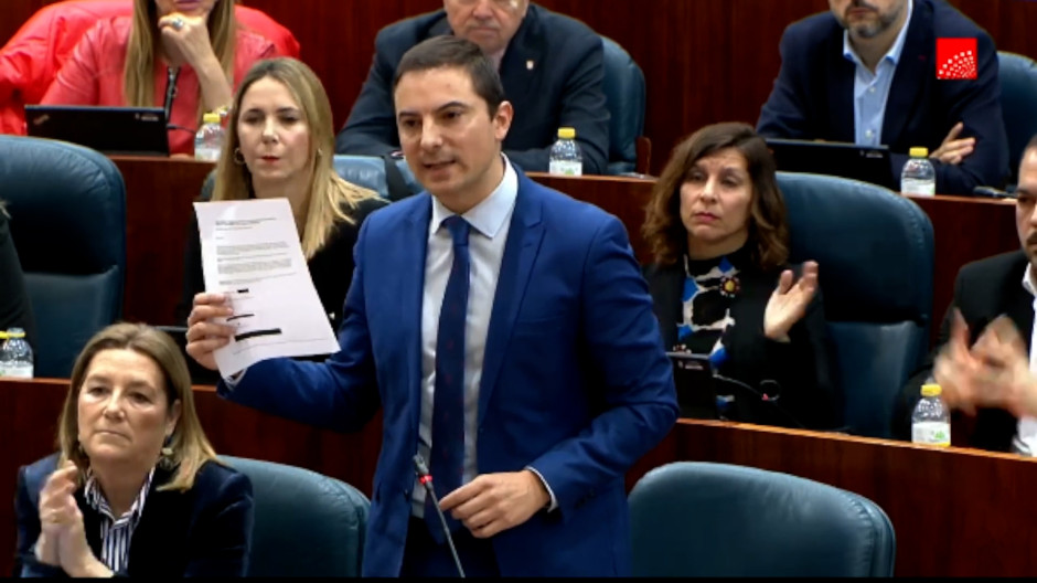 Lobato en la Asamblea de Madrid del 14 de marzo