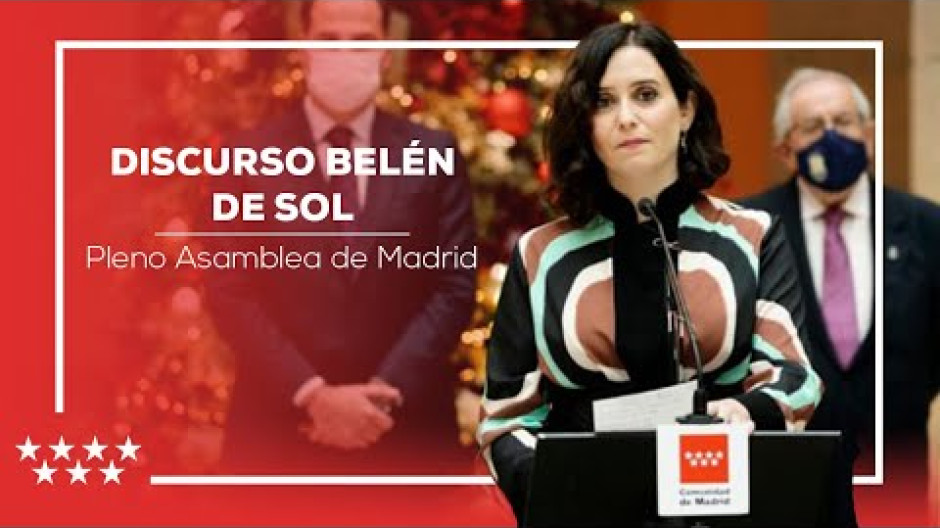 Discurso tras la inauguración del Belén de la Puerta del Sol