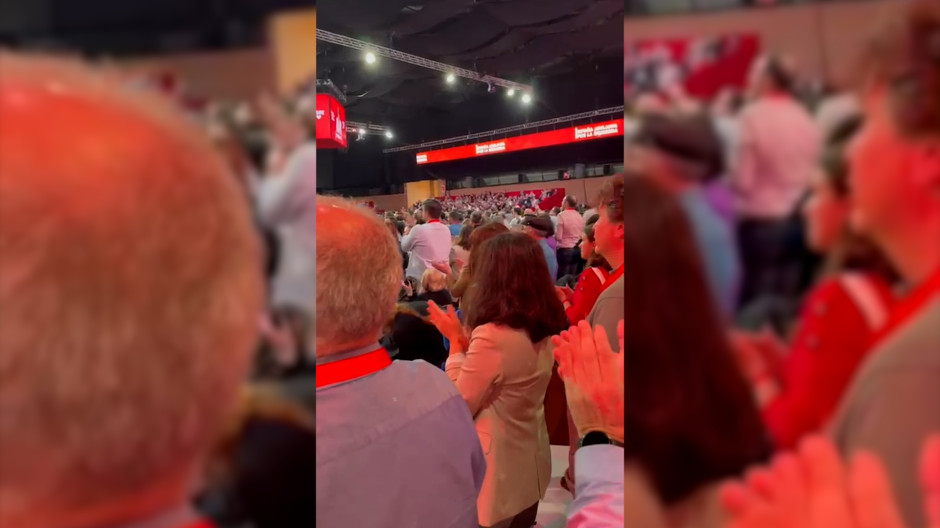 Pilar Sánchez Acera durante el 41º Congreso Federal del PSOE