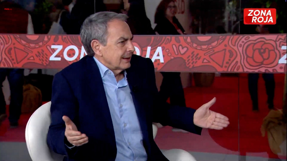 José Luis Rodríguez Zapatero en la televisión del PSOE