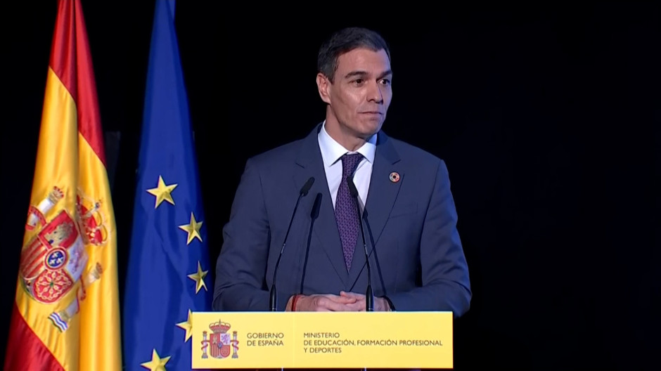 Pedro Sánchez en la exposición 'Formación Profesional: innovación y alianzas para seguir avanzando'