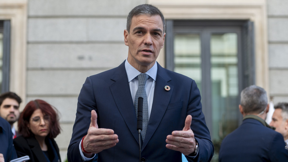 El presidente del Gobierno, Pedro Sánchez