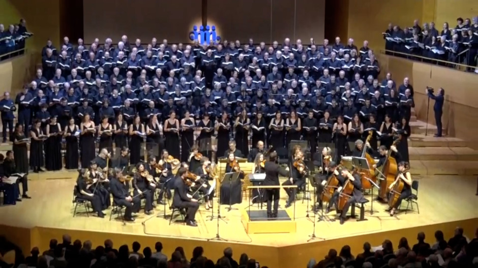 Más de 560 voces llenan El Auditorio de Barcelona en el concierto participativo de ‘El Mesías’