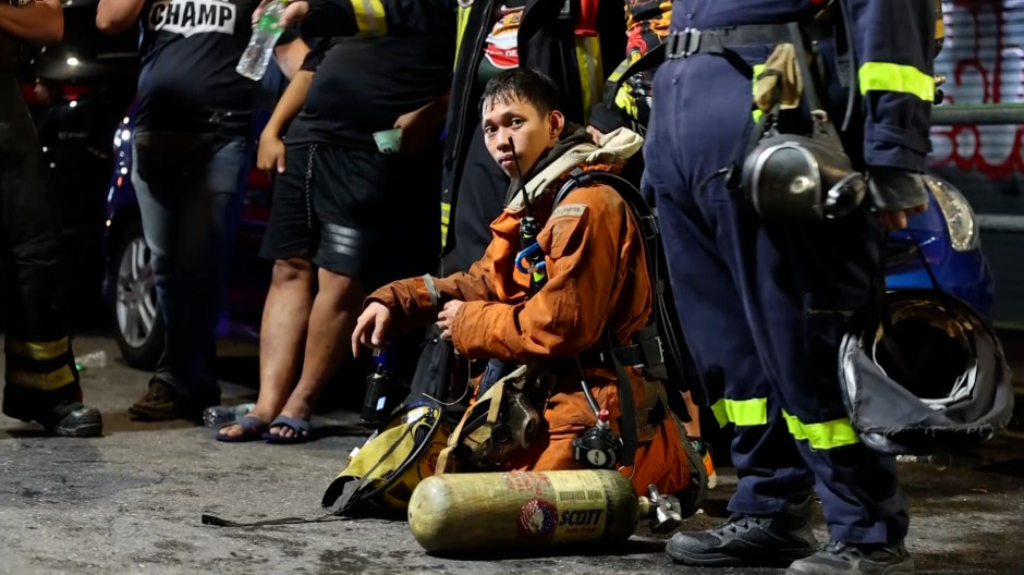 Incendio de un hotel en Bangkok