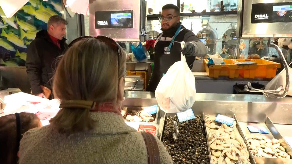 Puesto del Mercado de La Ribera en Bilbao