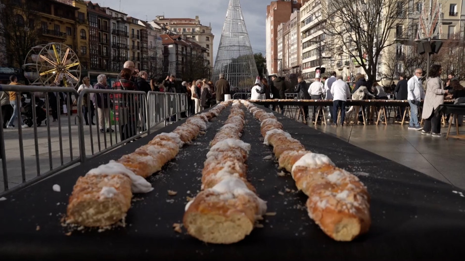 Mil raciones de roscón de Reyes en Santander