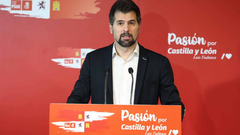 El secretario general del PSOE de Castilla y León, Luis Tudanca