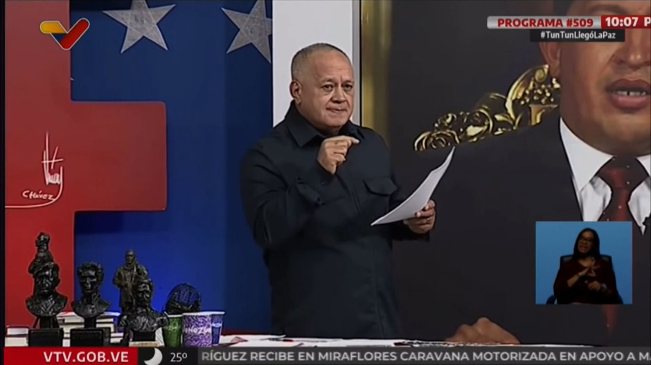 Ministro de Interior y Justicia en Venezuela, Diosdado Cabello