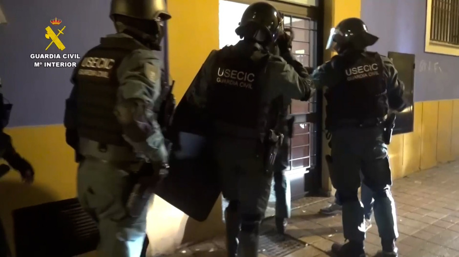 Momento de la detención por parte de la Guardia Civil