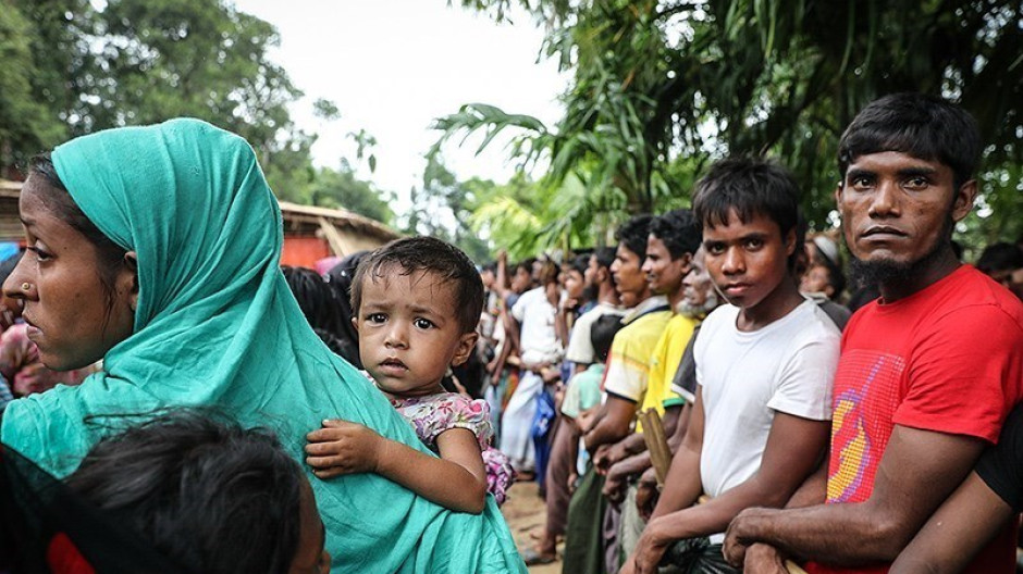 Rohinyás en el campo de refugiados de Kutupalong en Bangladés (2017)