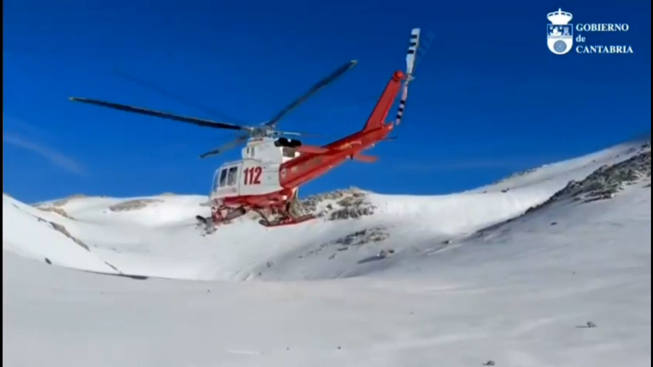 Helicóptero de rescate en Picos de Europa