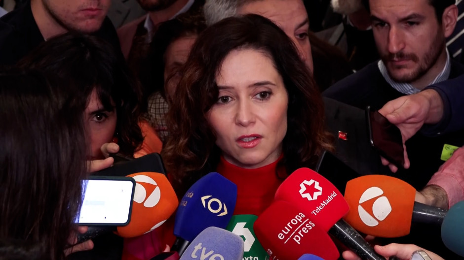 Ayuso pide la dimisión de Sánchez y García Ortiz por «urdir una operación» contra ella