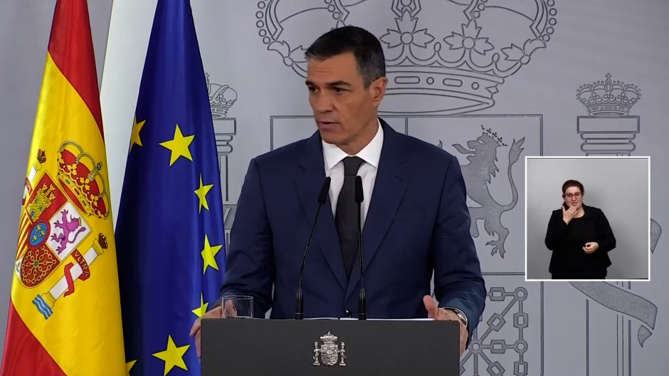 El presidente del Gobierno, Pedro Sánchez, durante la rueda de prensa del pasado 5 de noviembre