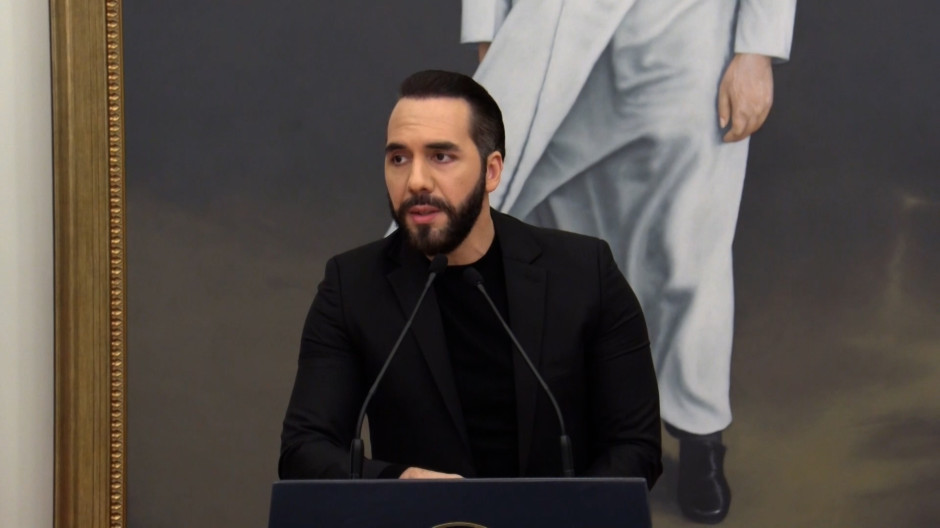 El presidente de El Salvador, Nayib Bukele