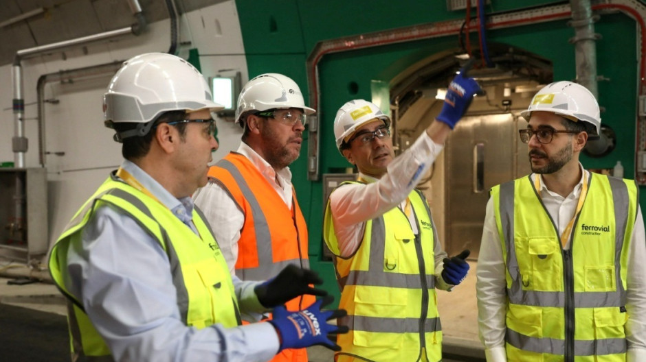 El ministro Óscar Puente visita las obras de Ferrovial en Londres