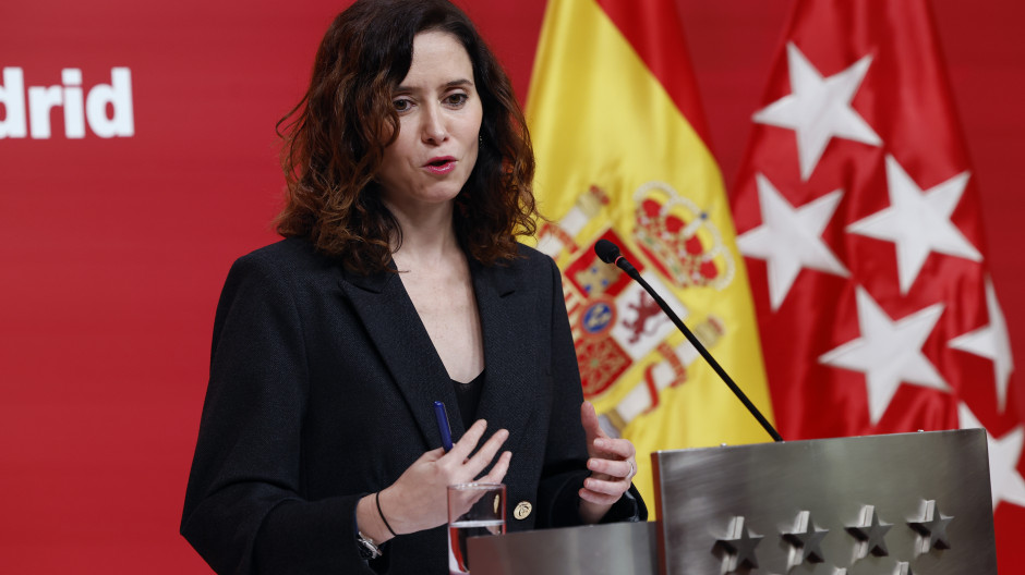 La presidenta de la Comunidad de Madrid, Isabel Díaz Ayuso