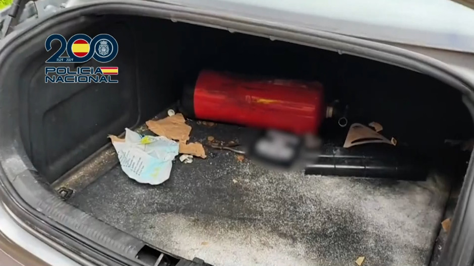 El interior de uno de los coches utilizados para los alunizajes